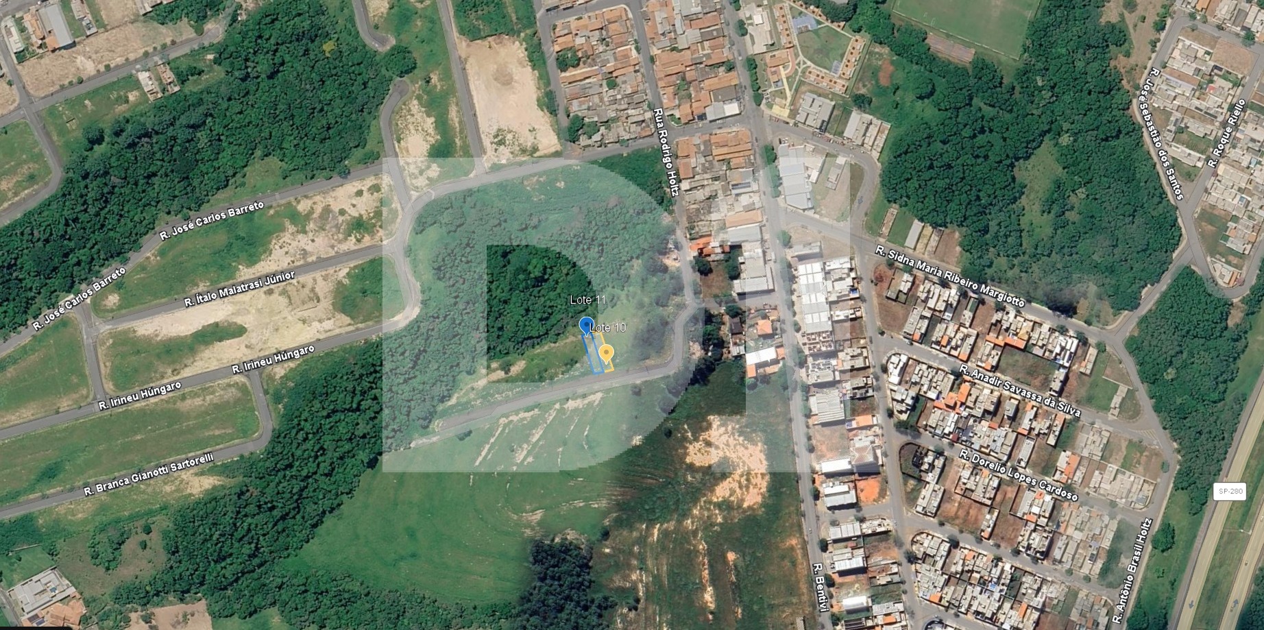 Terras de Santa Cruz II - Boituva/SP - Lote 10 - Terreno urbano - 249,10 m², localizado em Boituva - SP, bairro Santa Cruz